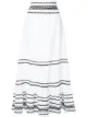 Image 1 of Lisa Marie Fernandez full-length stripe skirt