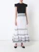Image 2 of Lisa Marie Fernandez full-length stripe skirt