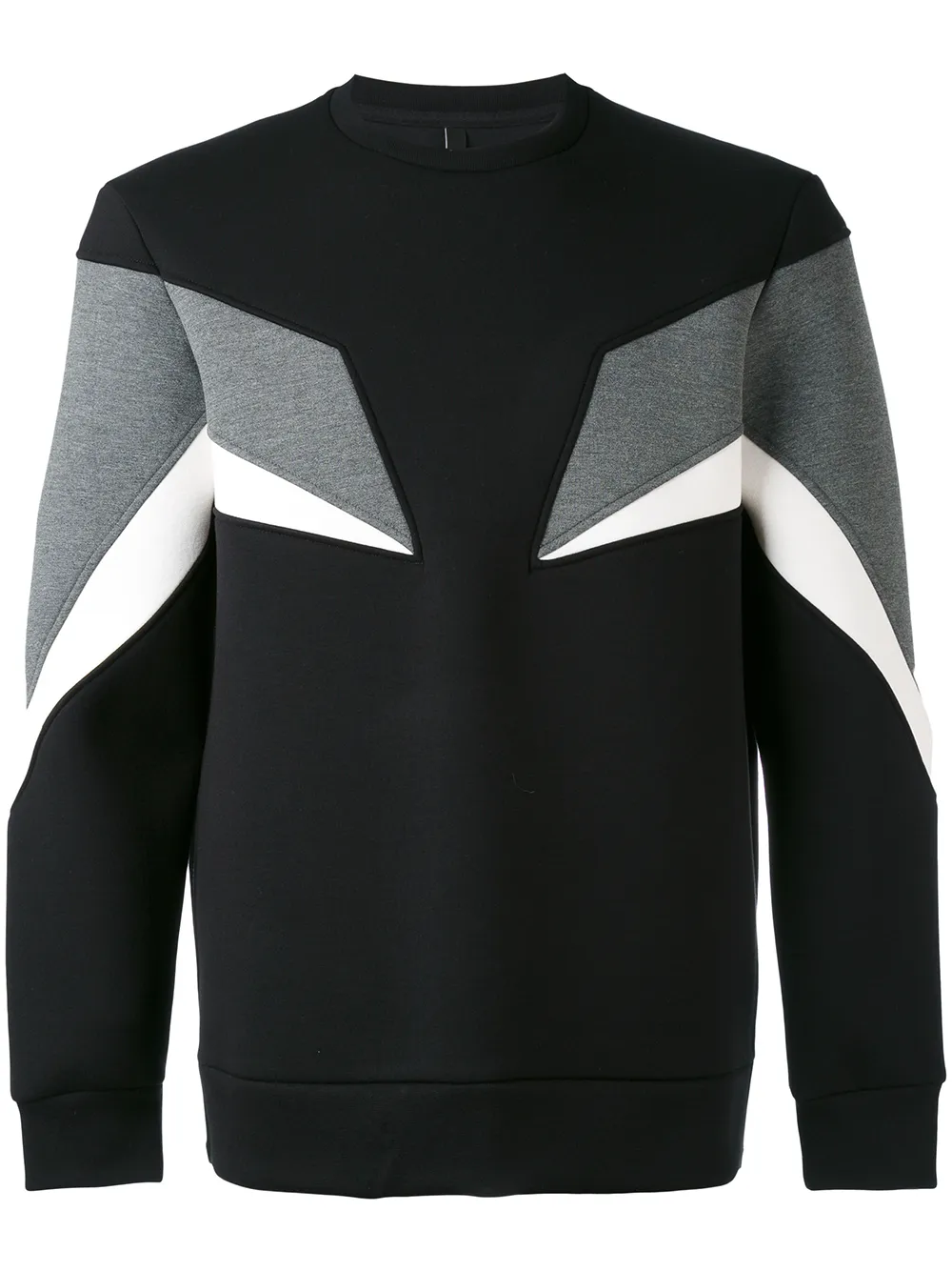 Neil Barrett Dreifarbiges Sweatshirt - Schwarz