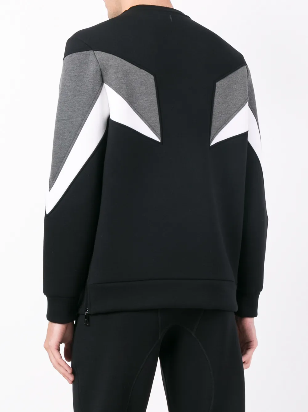 Neil Barrett geometric sweatshirt Zwart