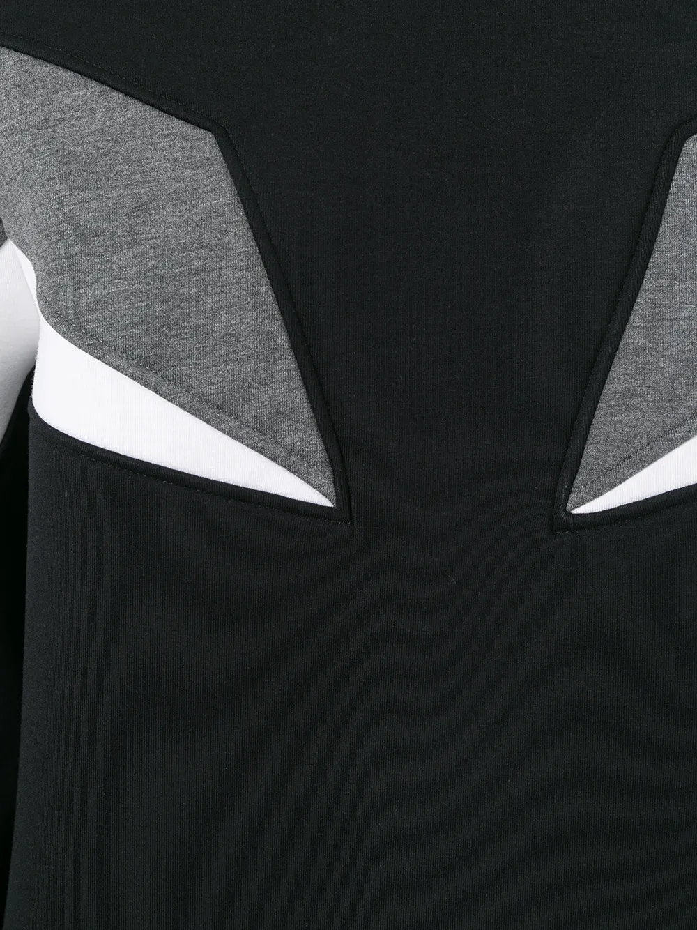 Neil Barrett geometric sweatshirt Zwart