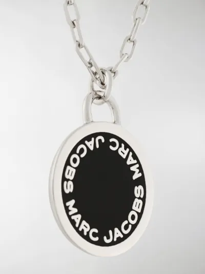 Marc Jacobs logo charm necklace 