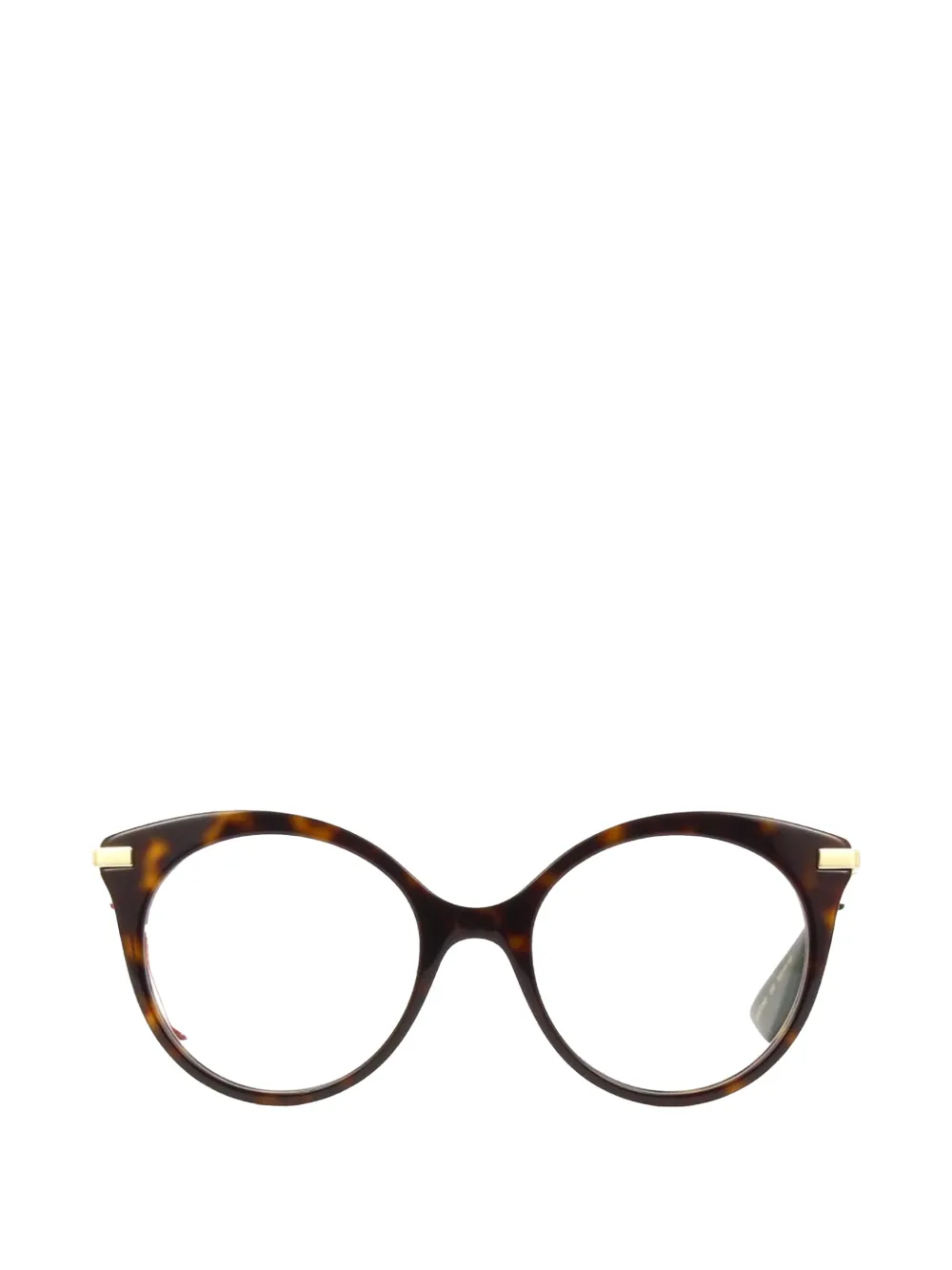 Gucci Eyewear Bril met kattenoog montuur Bruin