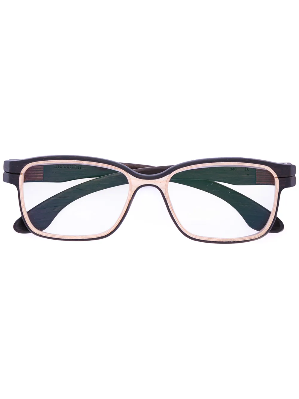 Herrlicht square frame glasses - Brown