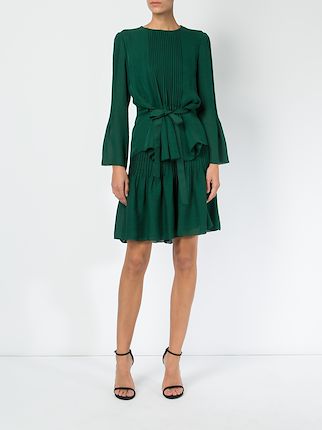 Oscar De La A Pleated Front Blouse Farfetch Oscar De La A Pleated Front Blouse