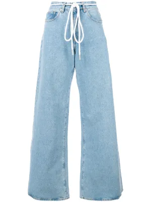 off white flare jeans