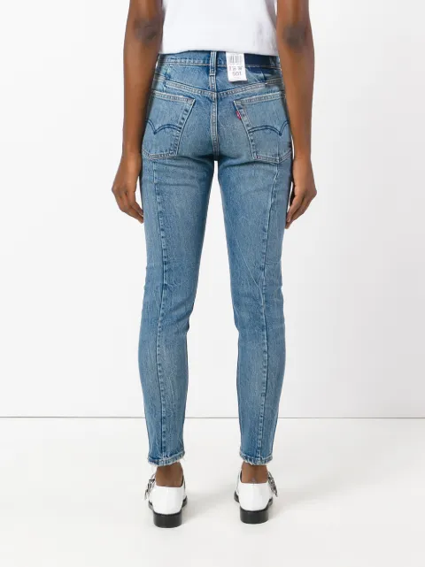 levi's 501 skinny altered jeans