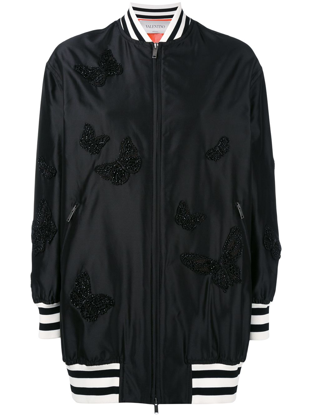 Officer behandle frokost Valentino Garavani Butterfly Embroidered Bomber Jacket - Farfetch