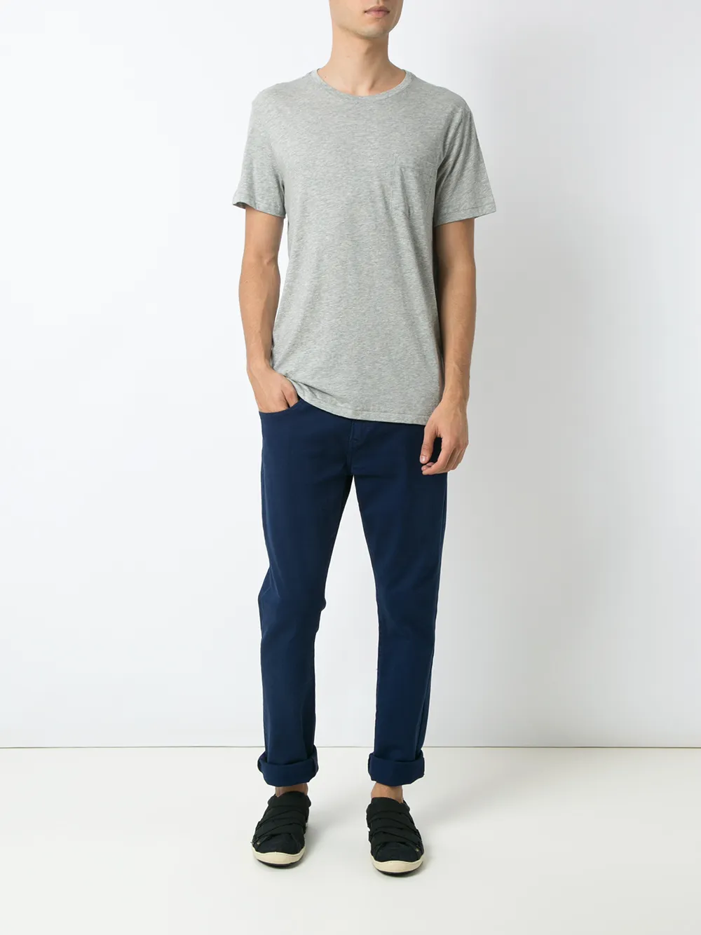 Osklen effen t-shirt - Grijs