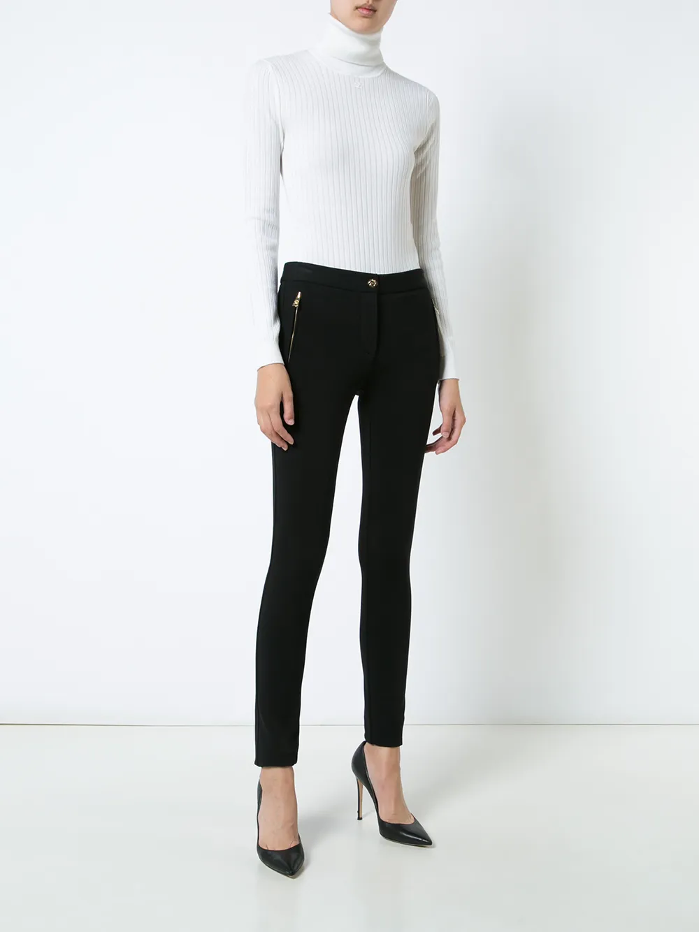 Roberto Cavalli skinny jeans - Zwart