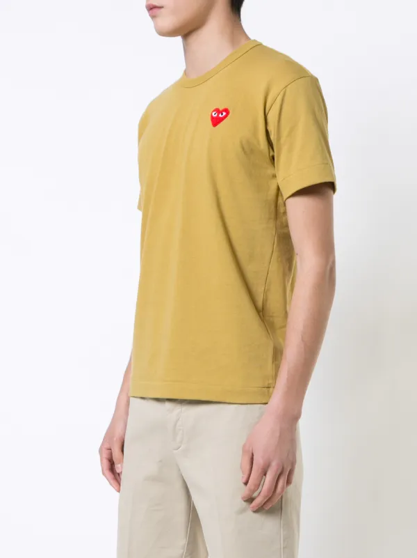 T shirt comme new arrivals des garcons coeur jaune