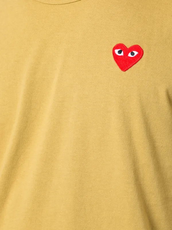 T shirt comme best sale des garcons coeur jaune