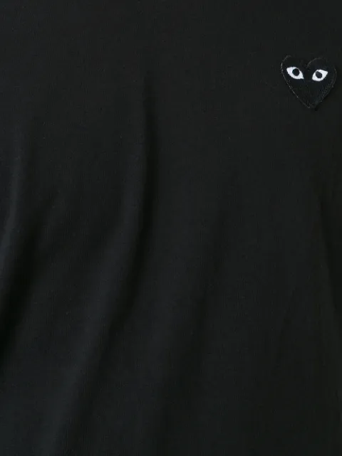 cdg black heart tee