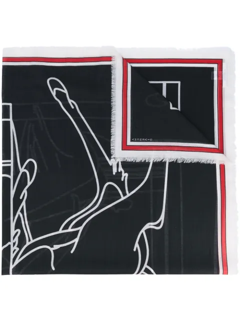 Givenchy Foulard Bambi con stampa 