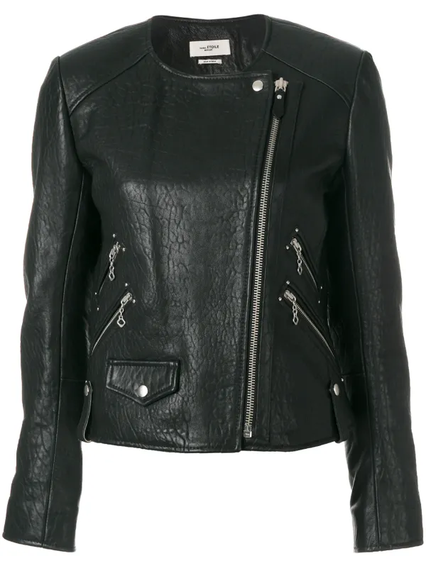 Isabel Marant Étoile Kankara Textured Biker Jacket Farfetch