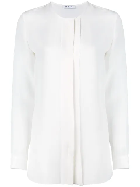 Loro Piana pleated detail shirt 