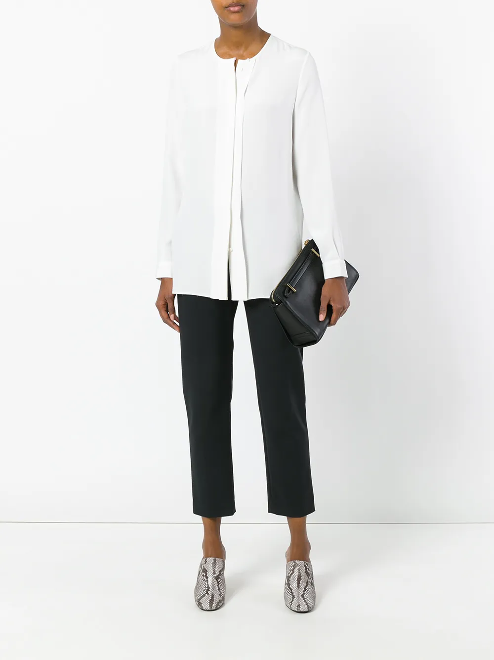 Loro Piana rok met geplooide details - Wit