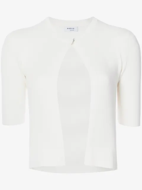 Akris Punto short-sleeved cropped cardigan
