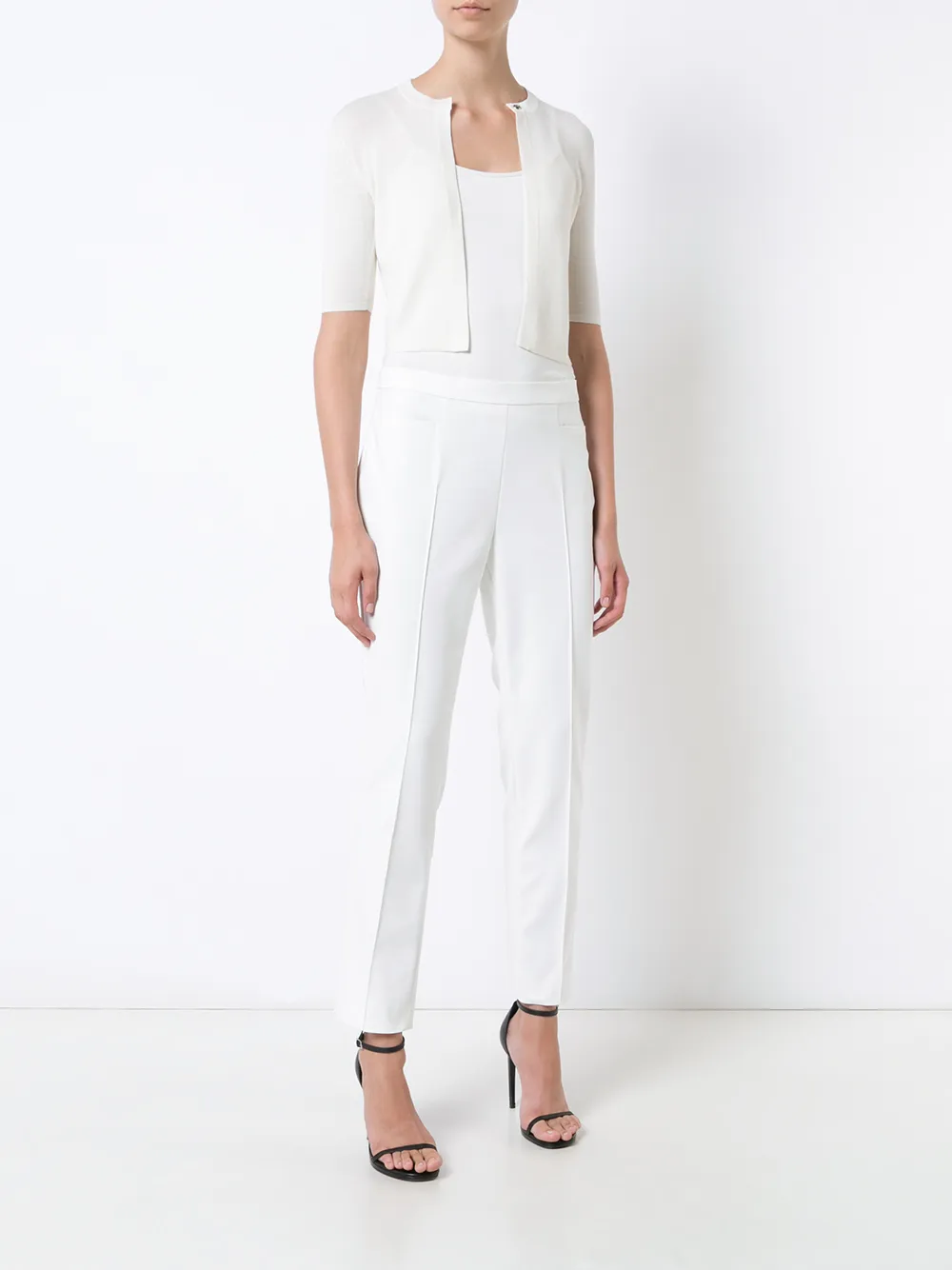 Akris Punto cropped cardigan - Wit