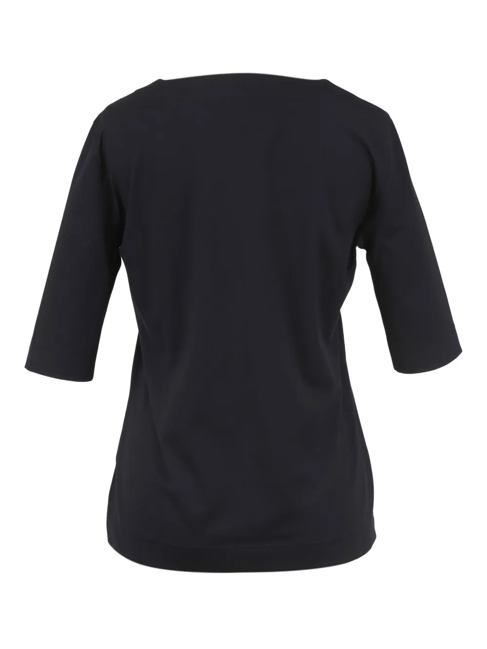 Akris Punto square-neck blouse - Zwart