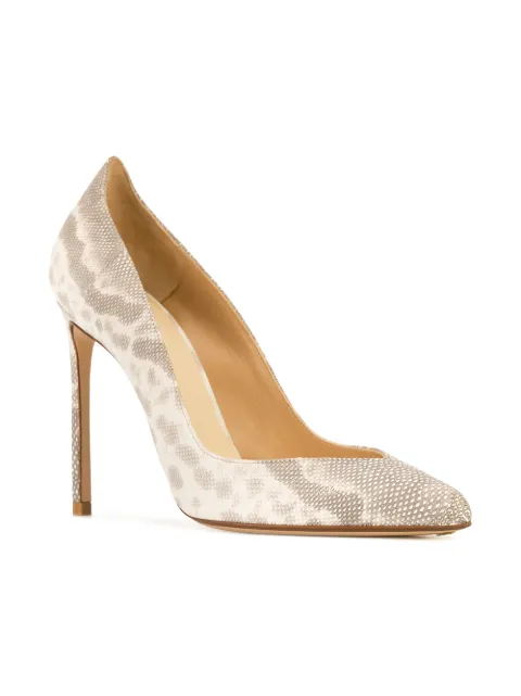francesco russo white pumps