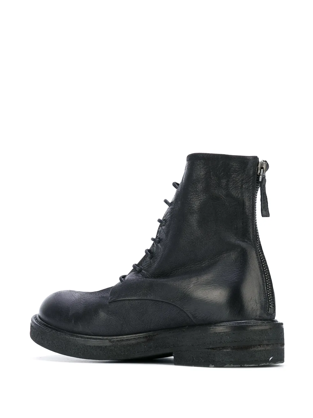  Marsèll Parrucca Leather Combat Boots - Black 