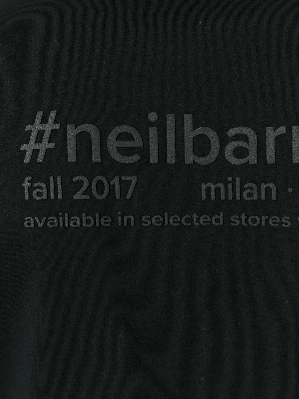 Neil Barrett klassiek effen T-shirt Zwart