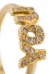 Natasha Zinko 18kt 'YOU' Goldring mit Diamanten
