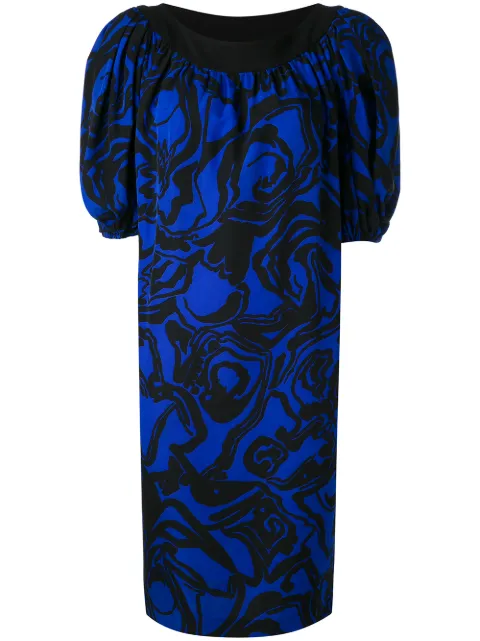 Saint Laurent Pre-Owned abstract print dress