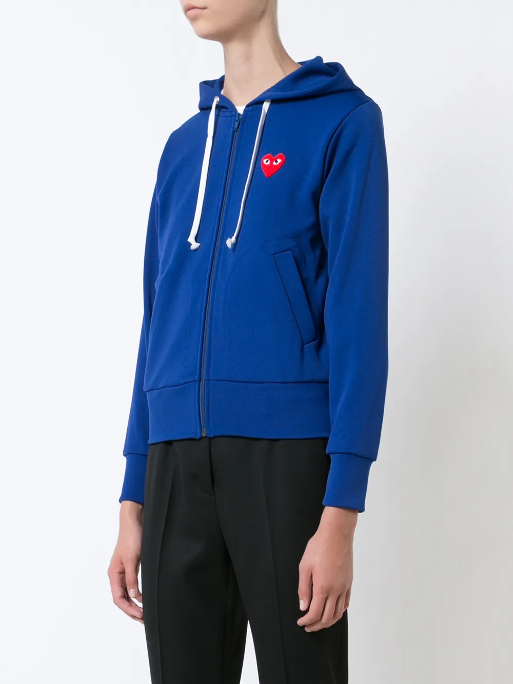 Cdg hoodie zip up new arrivals