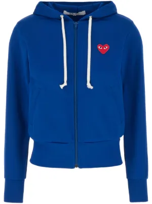 Comme Des Garçons Play ハートロゴ ジップパーカー 通販 - FARFETCH