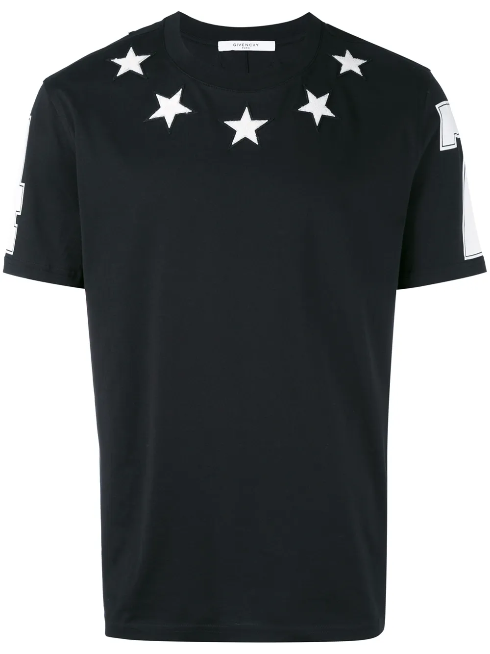 Givenchy 刺绣星星T恤 | 黑色 | Image 1