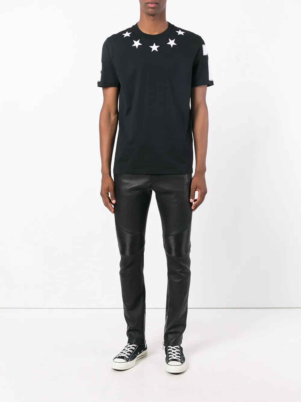 Givenchy T Shirt Mit Sternen   Schwarz 