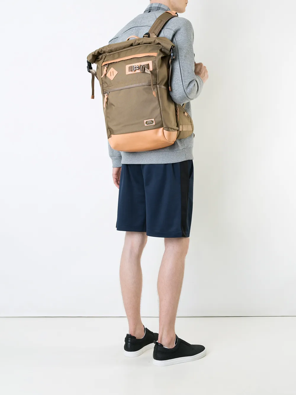 As2ov Ballistic nylon roll backpack - Groen