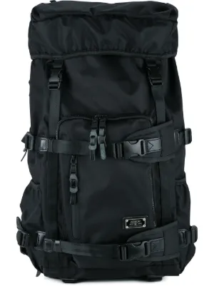 As2ov Cordura Dobby 305D Round Zip Backpack | Black | FARFETCH AZ