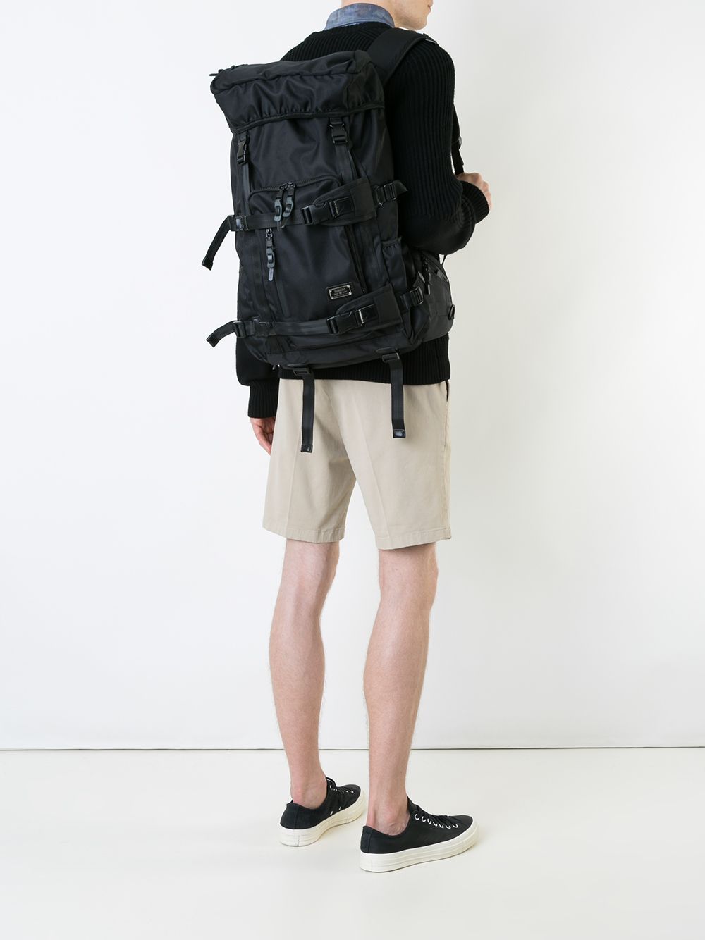 Shop As2ov Cordura Dobby Backpack In Black