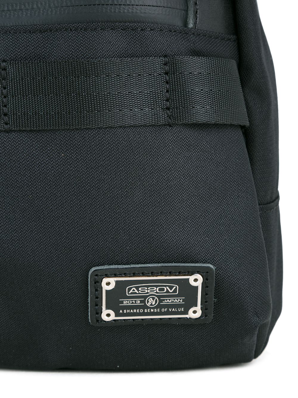 Shop As2ov Large Cordura Dobby 2way Shoulder Bag In Black