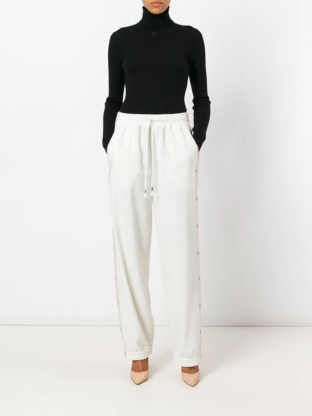 PUMA side button track pants - Beige