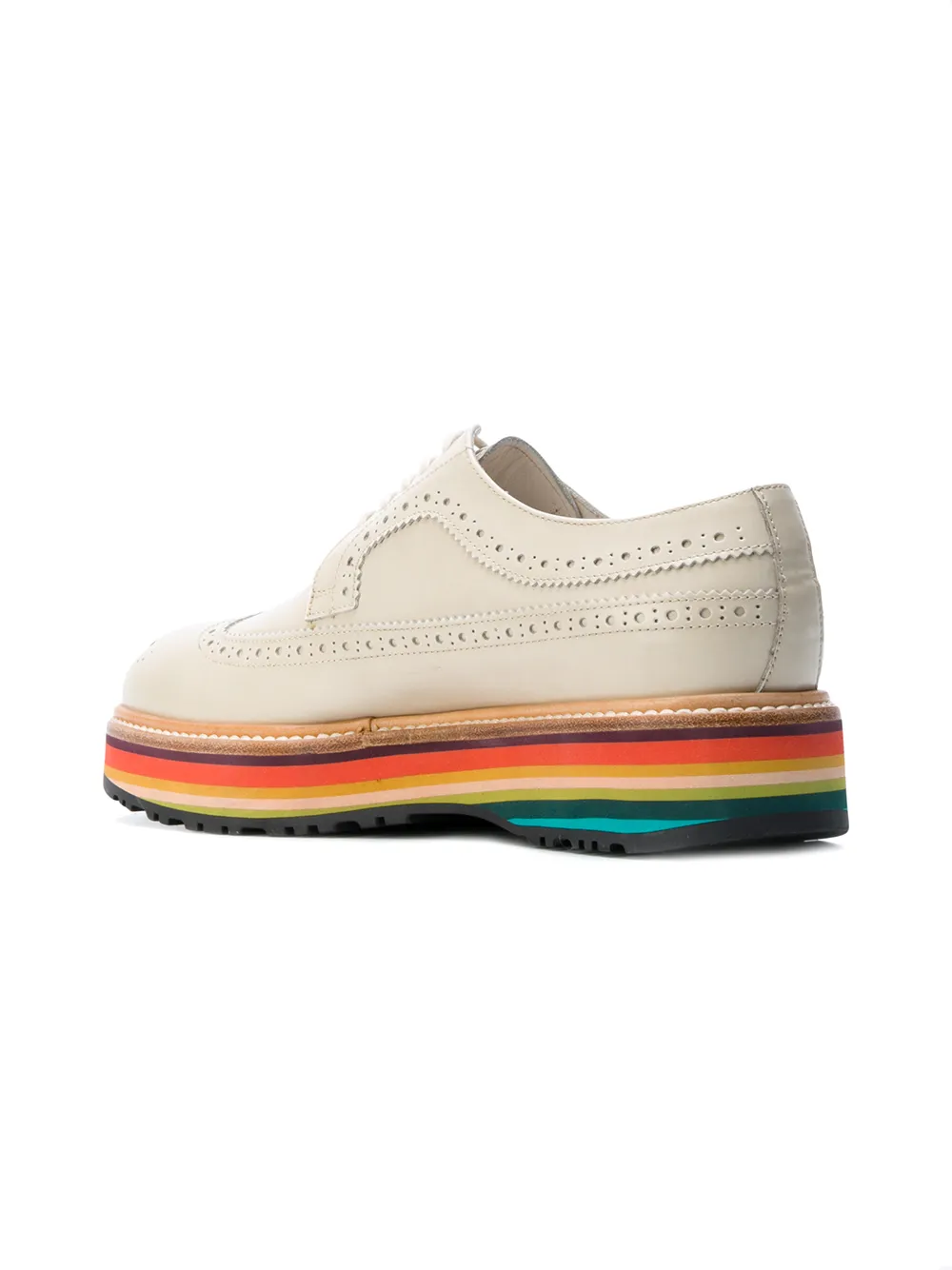 paul smith 彩虹鞋底布洛克鞋