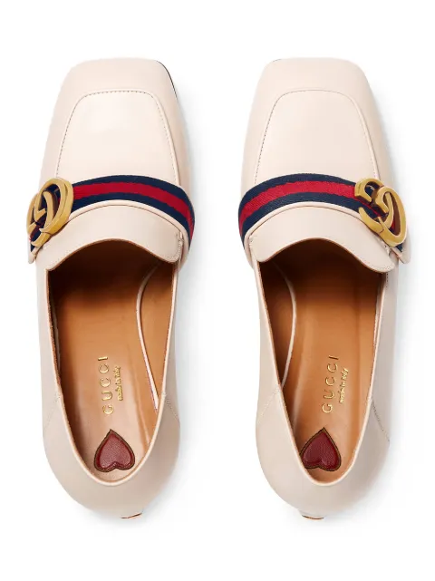 gucci pumps with pearls