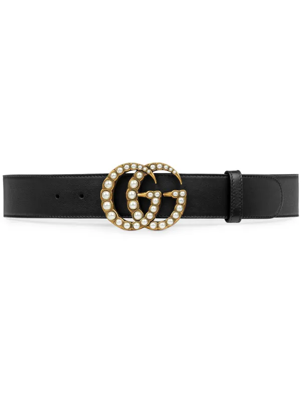 womens gucci pearl belt