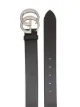 Gucci Leather belt with double G buckle