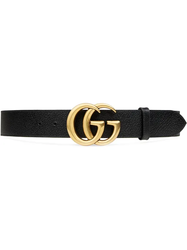 gucci leather black belt