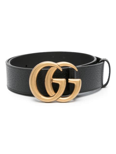 Gucci Double G-buckle leather belt