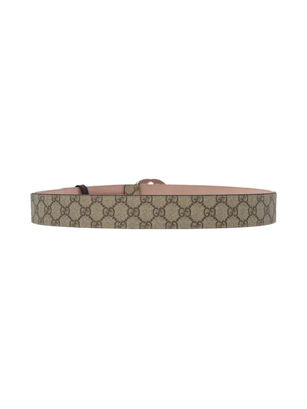 GUCCI GG Supreme Belt With G Buckle Size 115 Beige GG Canvas