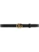 Image 1 of Gucci Leather belt with double G buckle