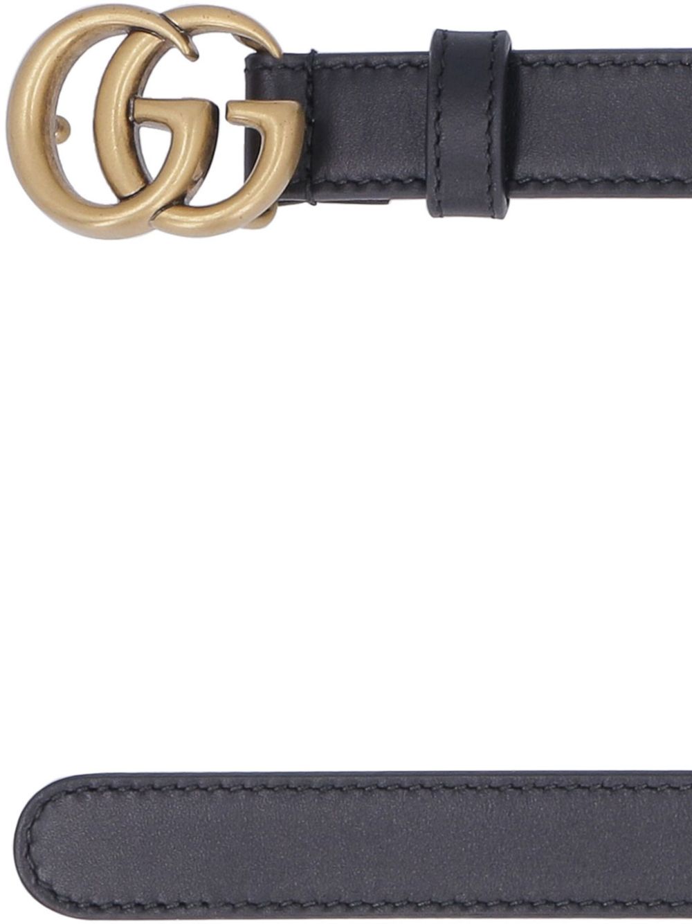 Black gucci belt with double g buckle hotsell