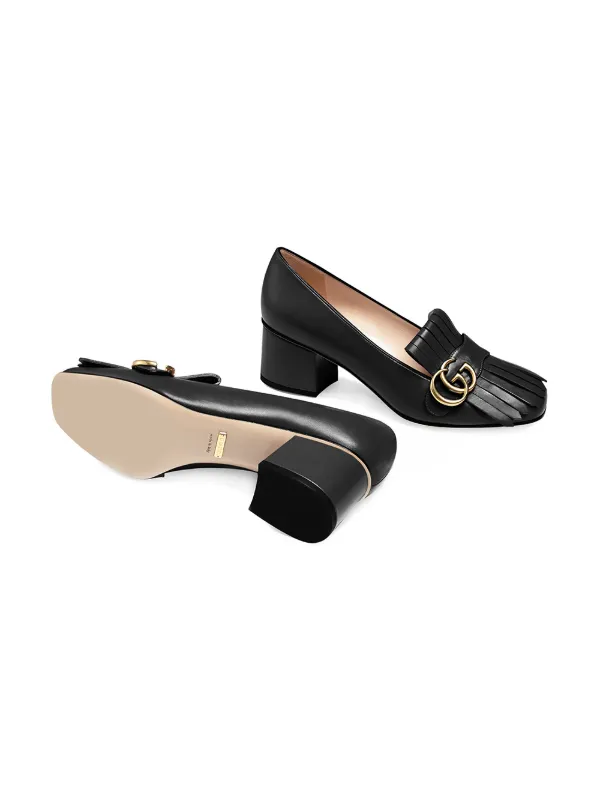 Gucci グッチ ダブルG フリンジパンプス - FARFETCH