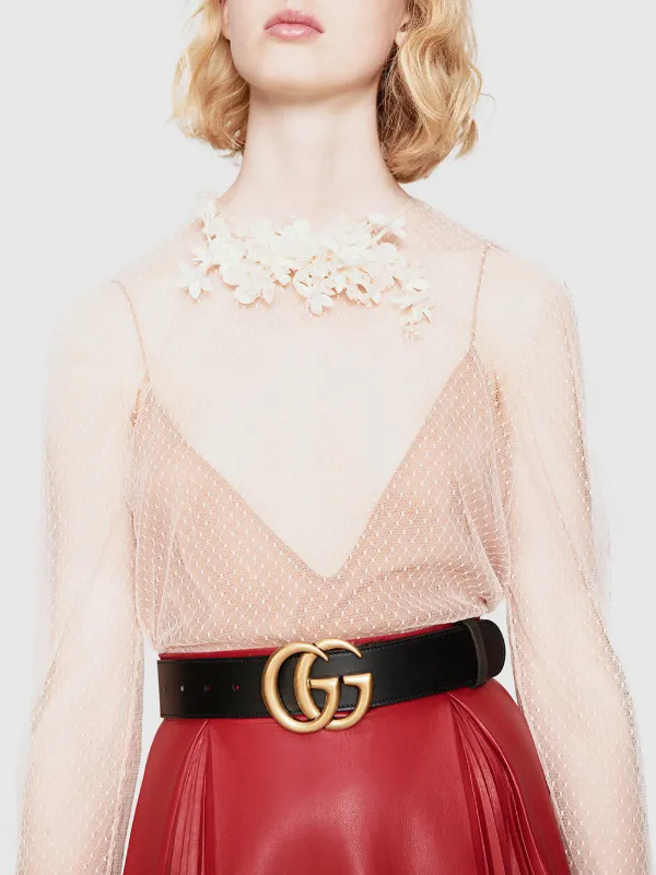 gucci double g belt women