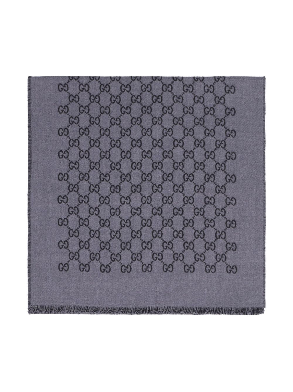 Gucci GG Supreme jacquard scarf - Grey